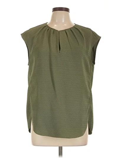 Pre-owned Jcrew Sleeveless Blouse In Green