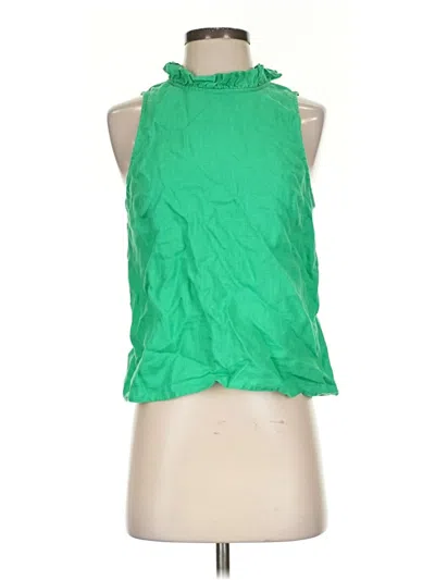 Pre-owned Jcrew Sleeveless Blouse In Green