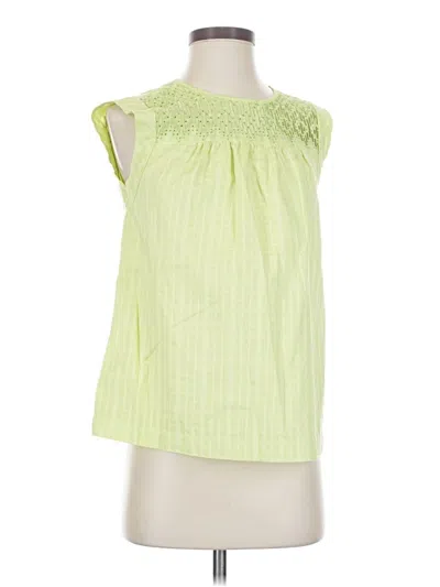 Pre-owned Jcrew Sleeveless Blouse In Green