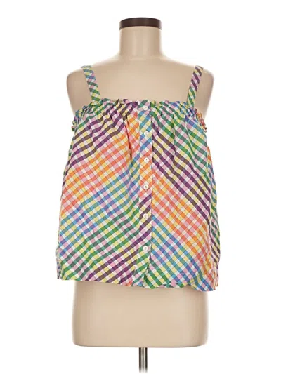 Pre-owned Jcrew Sleeveless Blouse In Green