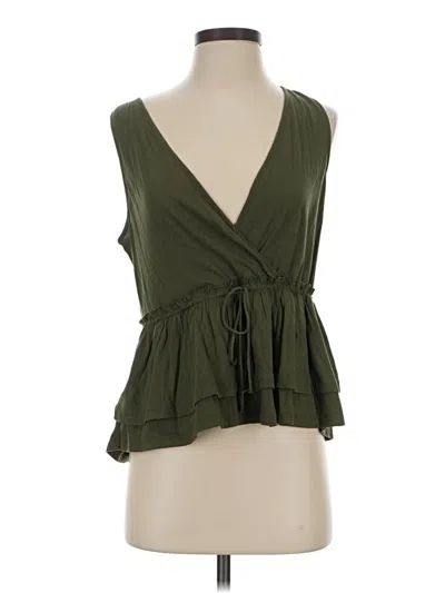 Pre-owned Jcrew Sleeveless Blouse In Green