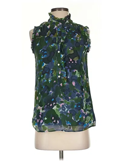 Pre-owned Jcrew Sleeveless Blouse In Green