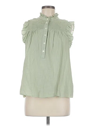 Pre-owned Jcrew Sleeveless Blouse In Green