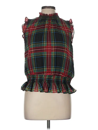 Pre-owned Jcrew Sleeveless Blouse In Green
