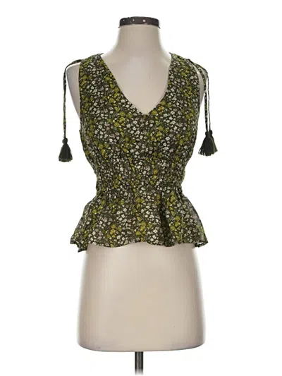 Pre-owned Jcrew Sleeveless Blouse In Green