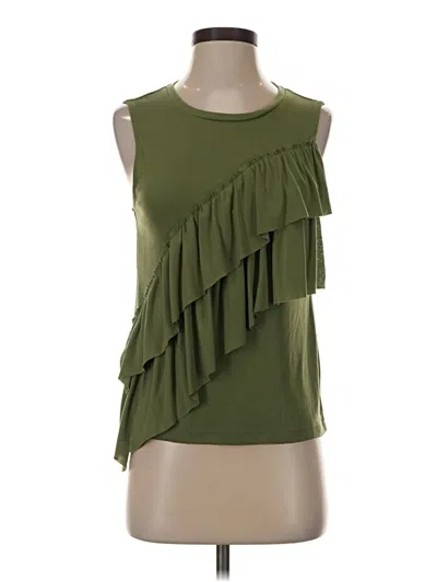 Pre-owned Jcrew Sleeveless Blouse In Green
