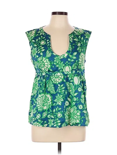 Pre-owned Jcrew Sleeveless Blouse In Green