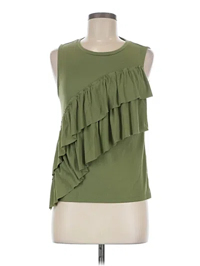 Pre-owned Jcrew Sleeveless Blouse In Green