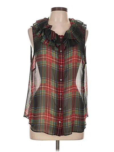 Pre-owned Jcrew Sleeveless Blouse In Green