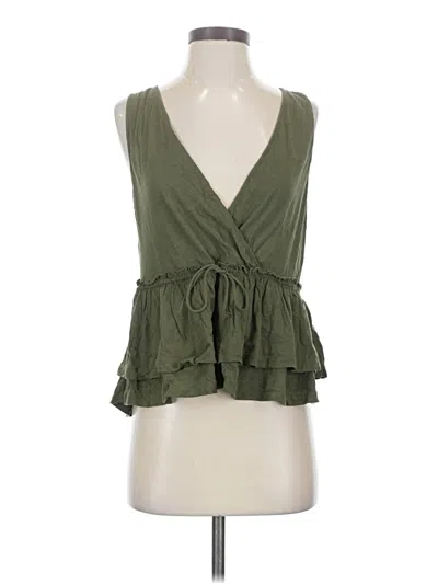 Pre-owned Jcrew Sleeveless Blouse In Green