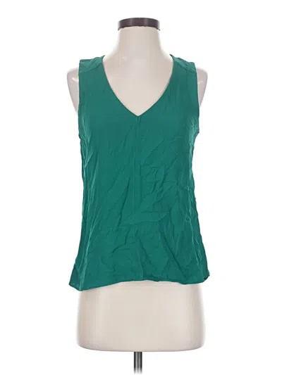Pre-owned Jcrew Sleeveless Blouse In Green