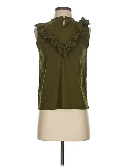 Pre-owned Jcrew Sleeveless Blouse In Green