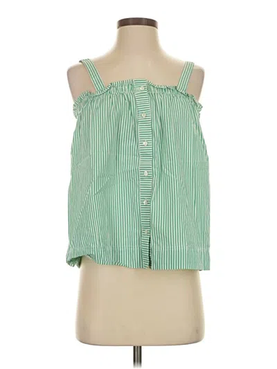 Pre-owned Jcrew Sleeveless Blouse In Green