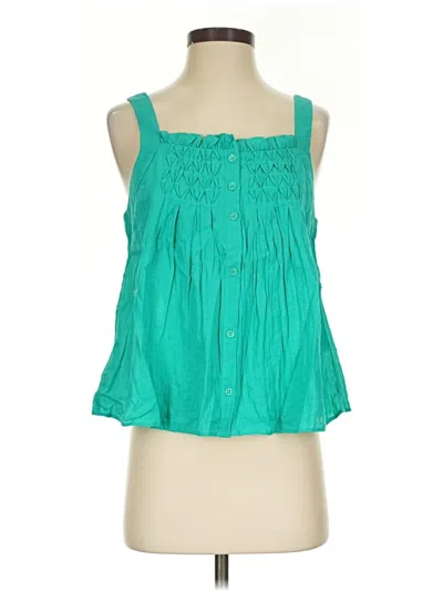 Jcrew Sleeveless Blouse In Green