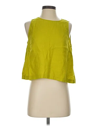 Pre-owned Jcrew Sleeveless Blouse In Green