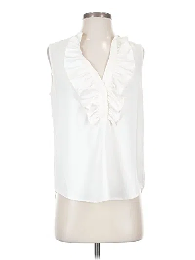 Pre-owned Jcrew Sleeveless Blouse In Ivory
