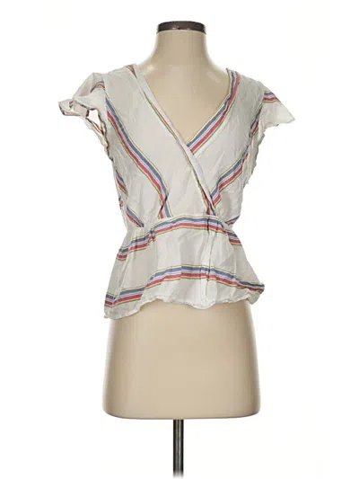 Pre-owned Jcrew Sleeveless Blouse In Ivory