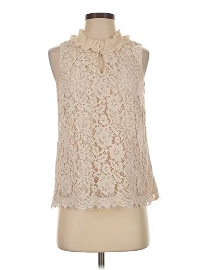 Pre-owned Jcrew Sleeveless Blouse In Ivory