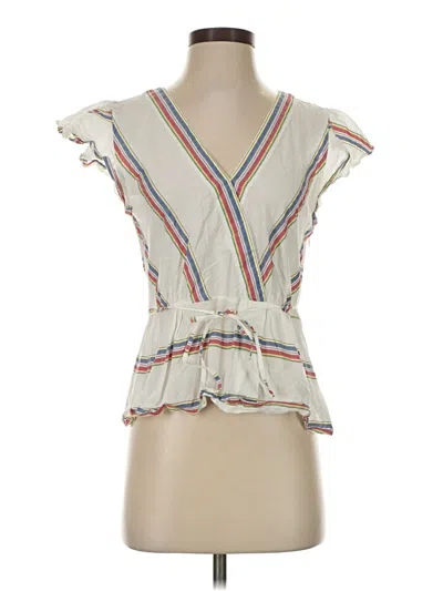 Pre-owned Jcrew Sleeveless Blouse In Ivory