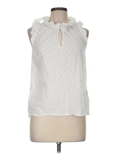 Pre-owned Jcrew Sleeveless Blouse In Ivory