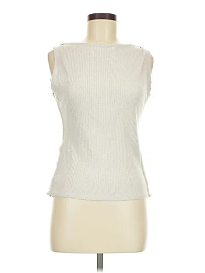 Pre-owned Jcrew Sleeveless Blouse In Ivory