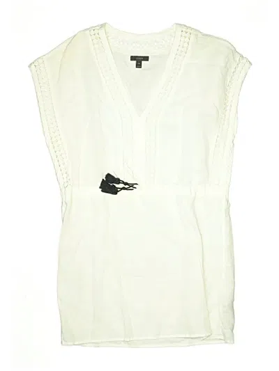 Pre-owned Jcrew Sleeveless Blouse In Ivory