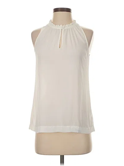 Pre-owned Jcrew Sleeveless Blouse In Ivory