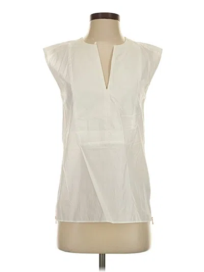 Pre-owned Jcrew Sleeveless Blouse In Ivory