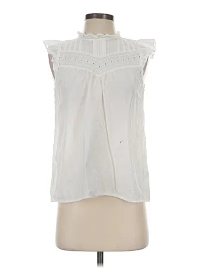 Pre-owned Jcrew Sleeveless Blouse In Ivory
