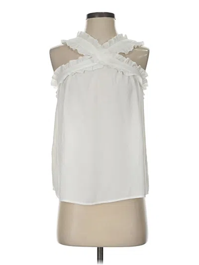 Pre-owned Jcrew Sleeveless Blouse In Ivory