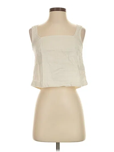 Pre-owned Jcrew Sleeveless Blouse In Ivory