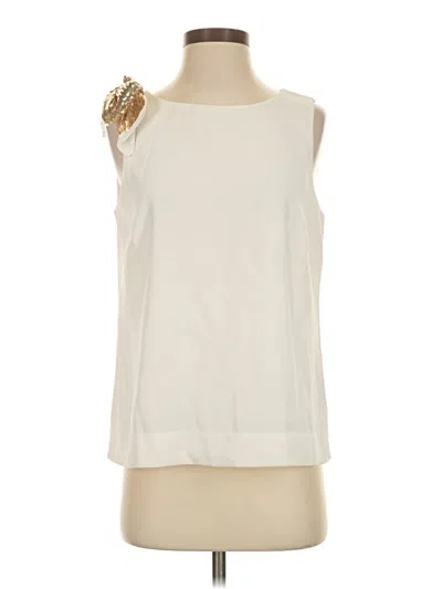 Pre-owned Jcrew Sleeveless Blouse In Ivory