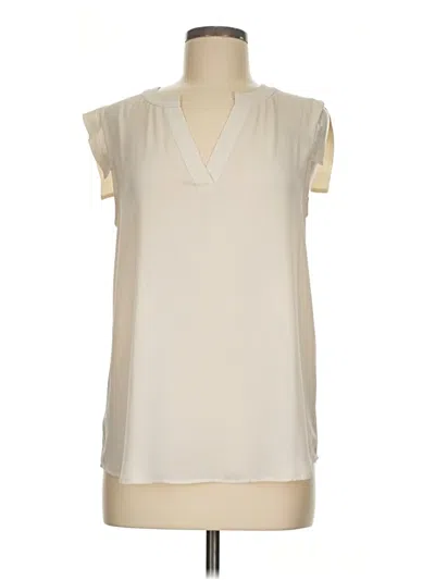 Pre-owned Jcrew Sleeveless Blouse In Ivory
