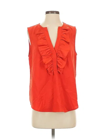 Pre-owned Jcrew Sleeveless Blouse In Orange