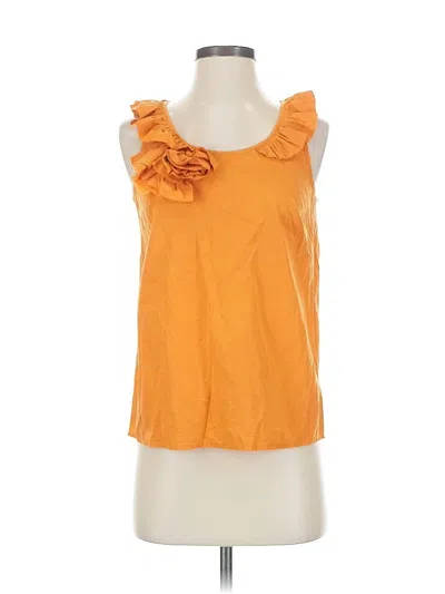 Pre-owned Jcrew Sleeveless Blouse In Orange