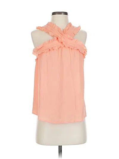 Jcrew Sleeveless Blouse In Orange