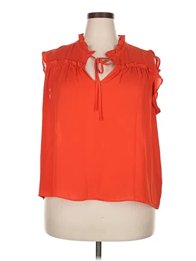 Pre-owned Jcrew Sleeveless Blouse In Orange
