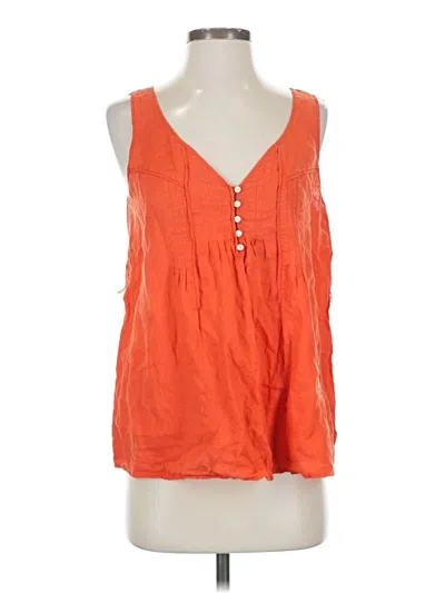 Pre-owned Jcrew Sleeveless Blouse In Orange