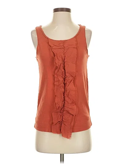 Pre-owned Jcrew Sleeveless Blouse In Orange