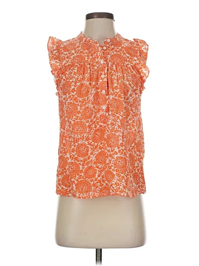 Pre-owned Jcrew Sleeveless Blouse In Orange