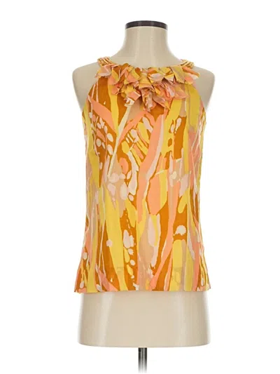 Pre-owned Jcrew Sleeveless Blouse In Orange