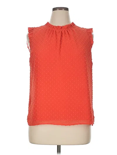 Pre-owned Jcrew Sleeveless Blouse In Orange
