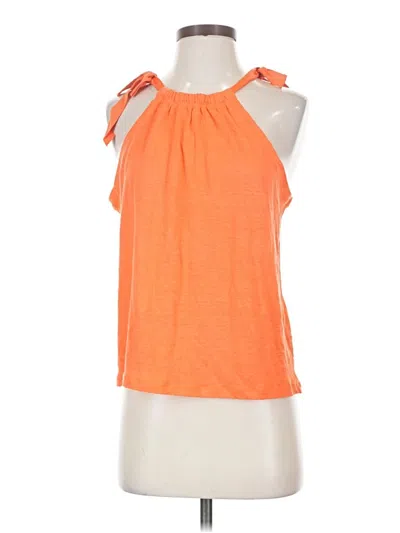 Jcrew Sleeveless Blouse In Orange