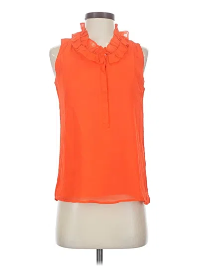 Pre-owned Jcrew Sleeveless Blouse In Orange