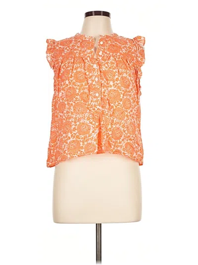 Pre-owned Jcrew Sleeveless Blouse In Orange
