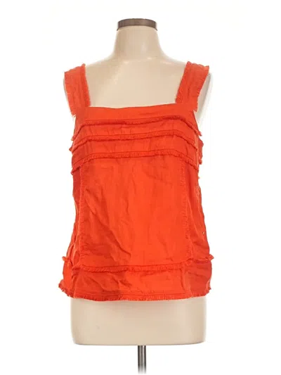 Pre-owned Jcrew Sleeveless Blouse In Orange