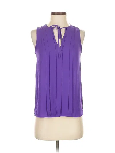 Pre-owned Jcrew Sleeveless Blouse In Purple