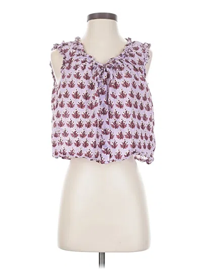 Pre-owned Jcrew Sleeveless Blouse In Purple