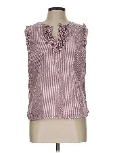 Pre-owned Jcrew Sleeveless Blouse In Purple