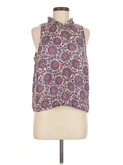 Pre-owned Jcrew Sleeveless Blouse In Purple